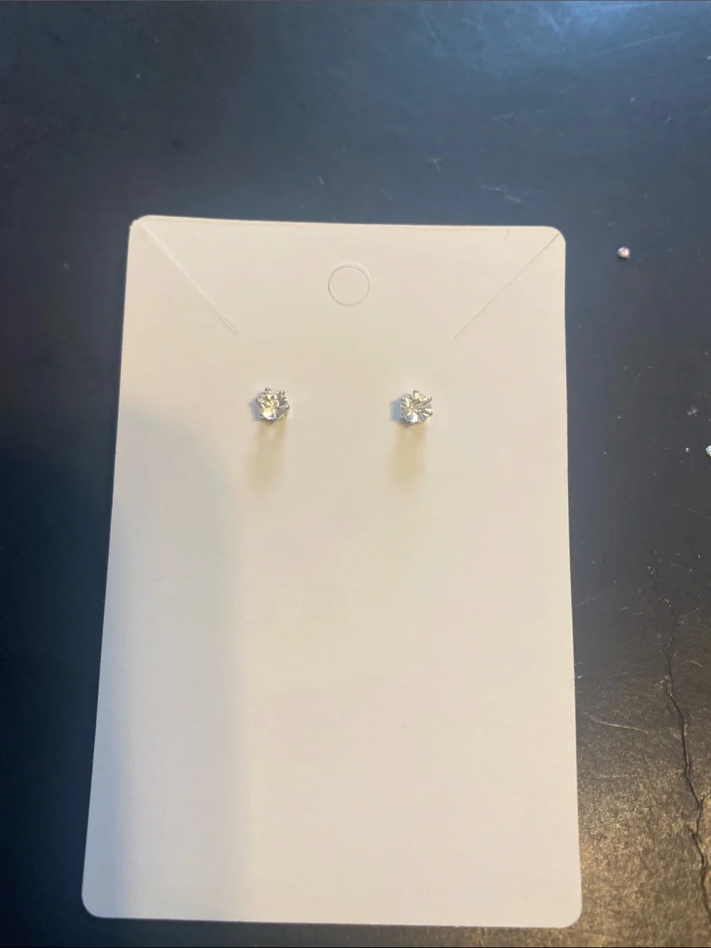 Fashion Jewelry Clear Crystal Stud Earring Duo